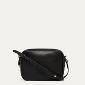 BLACK LEATHER REESE CROSSBODY BAG