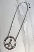 Blaze Peace Rhinestone - Silver