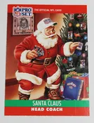 1990 NFL Pro Set Head Coach Santa Clause