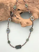 Blue Raven Necklace - 3007