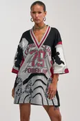 AFTER HOURS GRAPHIC MINI DRESS