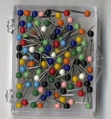 1/16 Inch Map Tacks - Assorted Colors (100 pins per box)