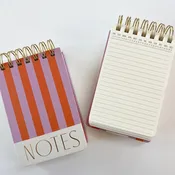 Chunky Twin Wire Notepad - Stripes