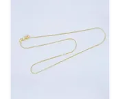 TCB NIKKI 24KGF ADJUSTABLE CHARM NECKLACE - .9MM - UP TO 20.5"