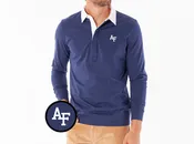 Air Force - Coach's Rugby Shirt - AF Interlock - Navy