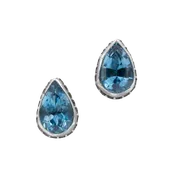 1 Stone Blue Topaz Earrings GZ NW 6725