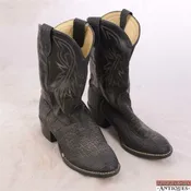 Bronco Size 6 D Cowboy Boots B1950 36130 Black Lizard Skin All Man-Made Material