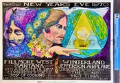 BG-209 - Santana - Jefferson Airplane - Bonnie MacLean - Fillmore West - New Year's Eve - 1969 Poster - CGC Graded 9.8