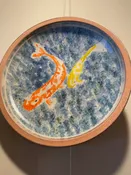 Go Fish, the Winds Show : Koi Platter Blue #8 — Miami Valley Pottery