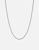 2.4mm Rope Chain Necklace, Sterling Silver