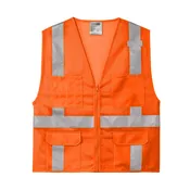 CornerStone ANSI 107 Class 2 Mesh Six-Pocket Zippered Vest CSV104