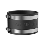 AC Infinity Noise Reduction Clamp, Duct Coupler with Stainless Steel Clamps