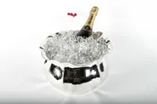 Large Mid-century Hammered Silver Plate Barware/Tableware Champagne Cooler — LA MAISON SUPREME