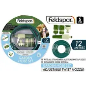 Complete Garden Hose Set with Fittings