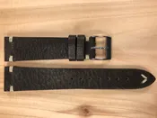 Dark Wood Brown Handmade & Hand-stitched Italian Leather Strap | 20mm X 16mm