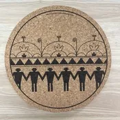 9" Confederacy Trivet/Hot Plate — Tuscarora WoodWorks