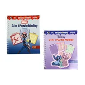 DISNEY + MARVEL 3 IN 1 PUZZLE MEDLEY 2 ASSTD 144 PG FLOOR DISPLAY PP 12.99