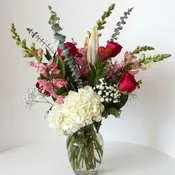 Classic Red Rose & Snapdragon Bouquet
