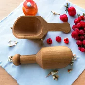 Handcrafted Wooden Sugar Scoop | Rustic Kitchen & Coffee Bar Accessory