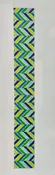 Chevron Pattern with Blues & Greens Dog Collar or Key Fob