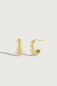5 Diamond Chubby Huggie Hoops