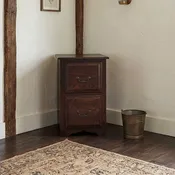 2-Drawer Amish Solid Wood File Cabinet