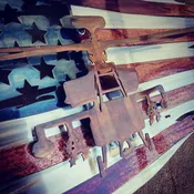 24" x 14" Apache Patina Battle Worn Flag