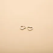 Zirconia Heart Huggies