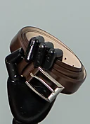 Dark Brown Leather Belt
