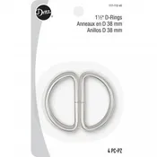 1-1/2" D-Rings Silver Dritz 117-112-65