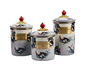 MacKenzie-Childs Henhouse Canisters, Set of 3
