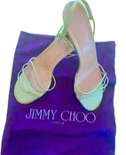 JIMMY CHOO MID HEEL PUMPS SANDALS 7 EXCELLENT USED CONDITION