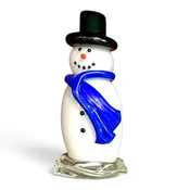 Snowman - Blue Scarf