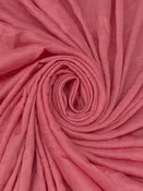 Candy Pink 100% Polyester Crinkle Knit 61W