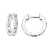 0.03CT Diamond Inside-out Hoop Earrings (DFE083)