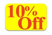 10% Off Sticker