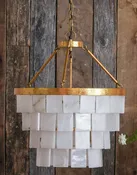 4 Tier Alabaster Chandelier — Riverside Franklin