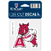 Arkansas Razorbacks College Vault Die Cut Decal