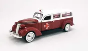 American Heritage Models 70428 - 1937 Studebaker Ambulance (Red/White) - 1/43 Scale