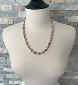 "LITTLE PRINCESS" OOAK - Lustrous High Quality Grade AAA Edison Pearl and Swarovski Crystal Designer Necklace —
