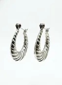 .925 Shrimp Twist Hoop Earrings · Jewelry · latch-back · sterling