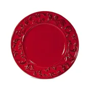 Baroque Red Dinner Plate