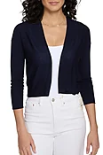 Easy Crop Cardi in Peacoat