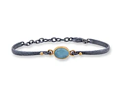 24K Aquamarine Bracelet