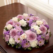 Cremation Wreath - Lavender and White