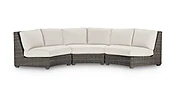3 piece curved sectional | Bassett Furniture