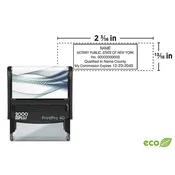 Custom 2000 Plus® PrintPro™ 40 Self-Inking Notary Stamp, 13/16" x 2-3/16"