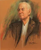 Elderly man in a suit jacket