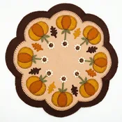 Handmade Autumn Pumpkin Wool Felt Table Mat