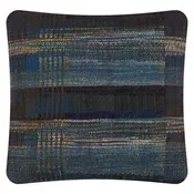 Midnight Stripe Blue <br>Wool & Tussar Silk
